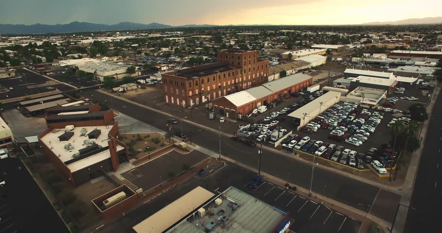 Flying over abandoned factory/warehouse 2