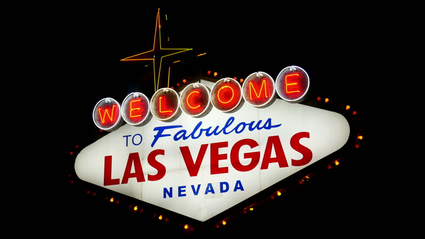 Welcome to Fabulous Las Vegas Nevada Sign (Loopable)