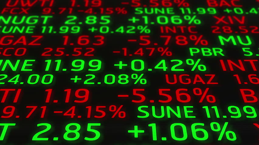 4k stock market board ticker moving Stock Footage Video (100% Royalty