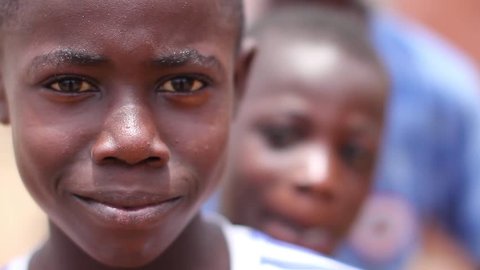 Smiling face of  an African boy, Abidjan Ivory Cost, June 2015