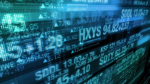 Stock Market Tickers - Digital Data Display Background