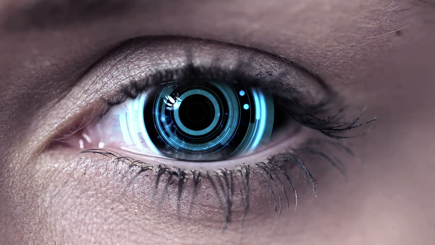 Digital animation of Technology code design in human eye | Shutterstock HD Video #11633483
