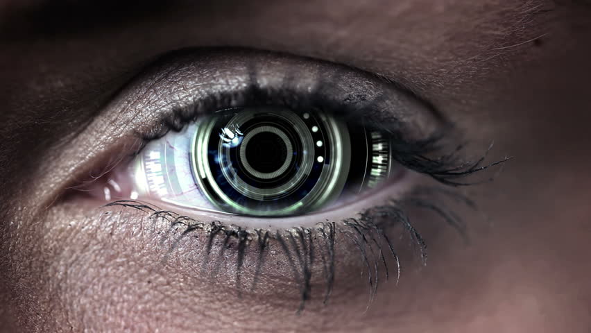 Digital animation of Technology code design in human eye | Shutterstock HD Video #11633486