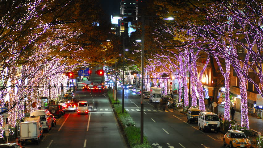 Tokyo - November 30: Time-lapse Stock Footage Video (100% Royalty-free