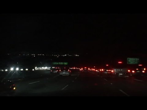 driving at 405 freeway on Sunday night.