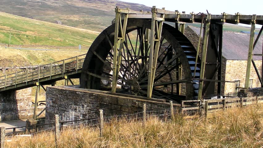 Old mining water wheel