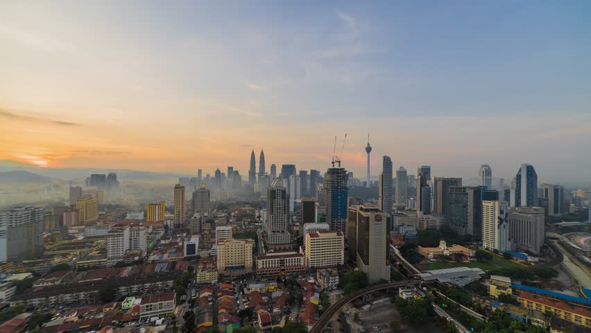 Sunrise View Of Misty Kuala Stock Footage Video 100 Royalty Free 11655413 Shutterstock