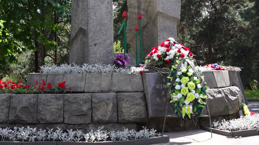 Black tulip the memorial to russian landing troops