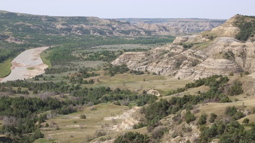 Landscape in T. Roosevelt National Park, North Dakota
