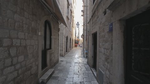 DUBROVNIK, Croatia -SEPTEMBER 12: The old city of Dubrovnik, streets and square called Stradun, popular touristic atraction on September 12, 2015 in Dubrovnik, Croatia