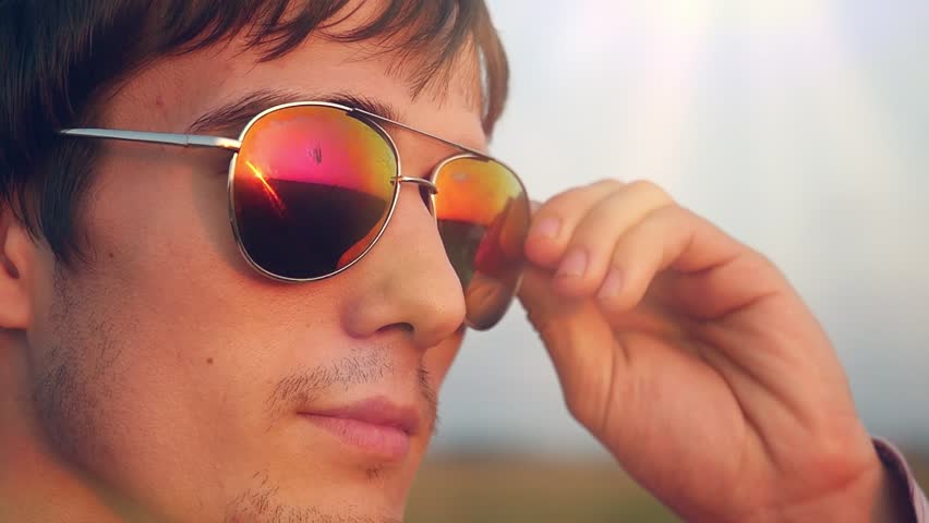 person wearing sunglasses