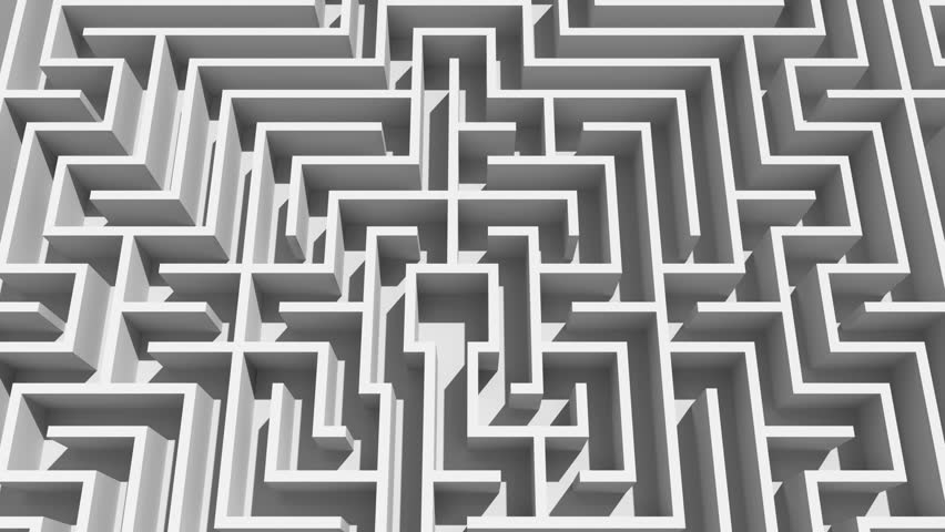 Digital animation of Overhead shot of complicated maze | Shutterstock HD Video #11675786