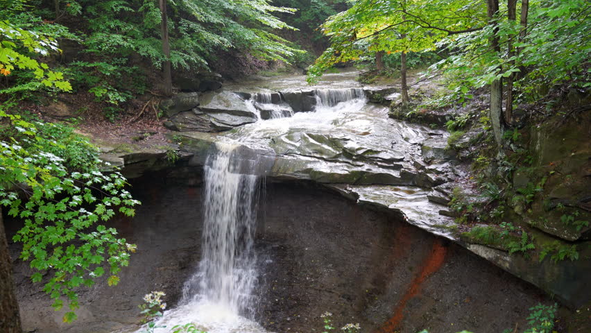 Majestic National Park Waterfall high view