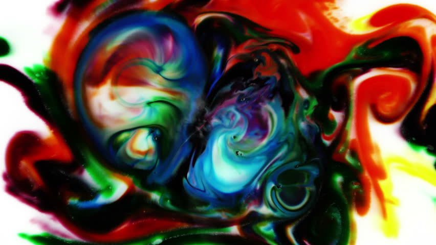 Abstract Colorful Paint Ink Explode Diffusion Psychedelic Blast Movement Royalty-Free Stock Footage #11678798
