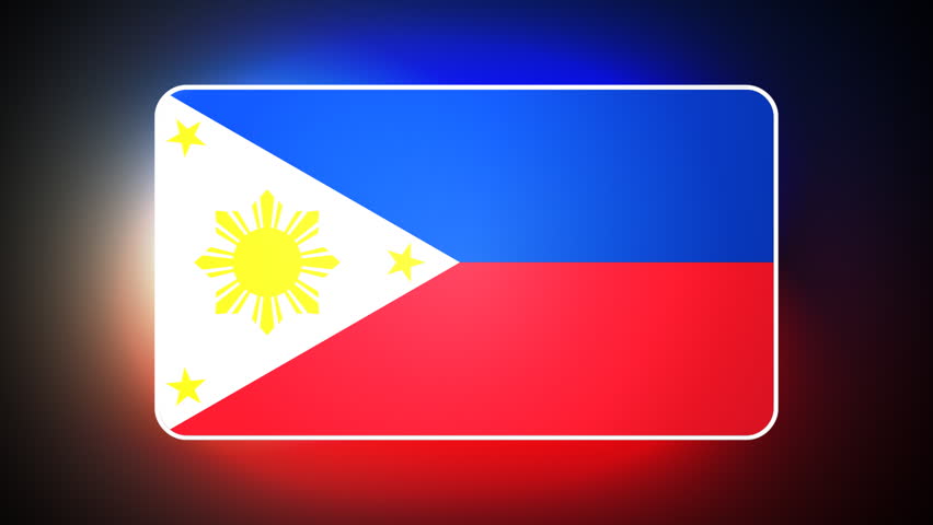 Philippines 3D flag - HD loop 