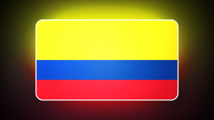 Colombian 3D flag - HD loop 