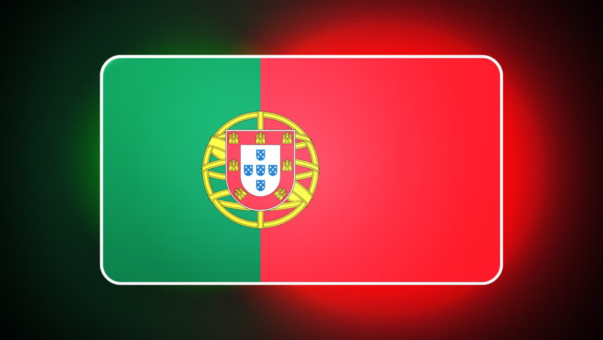 Portugal 3D flag - HD loop 