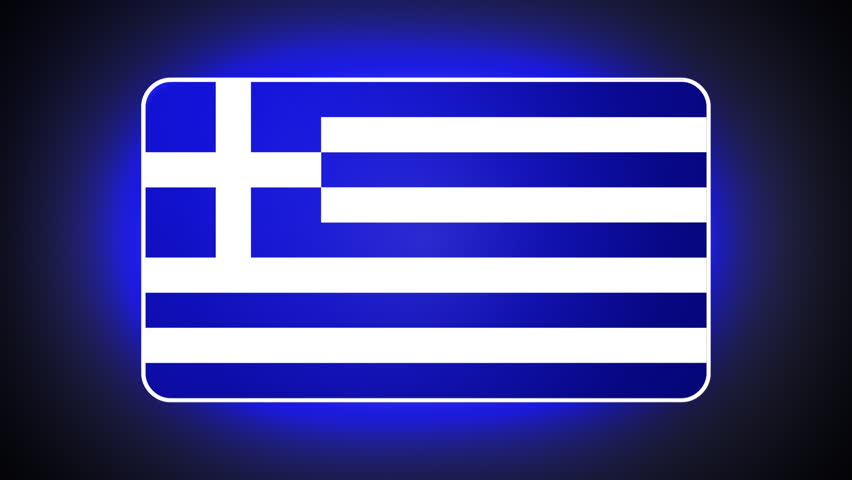 Greece 3D flag - HD loop 