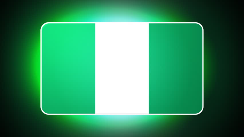 Nigeria 3D flag - HD loop 