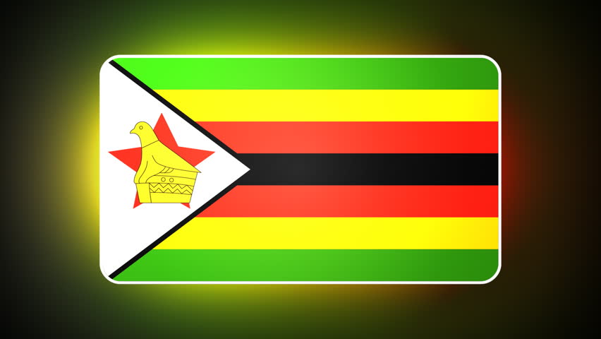 Zimbabwe 3D flag - HD loop 