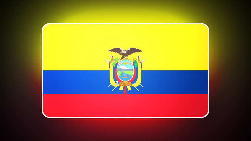 Ecuador 3D flag - HD loop 