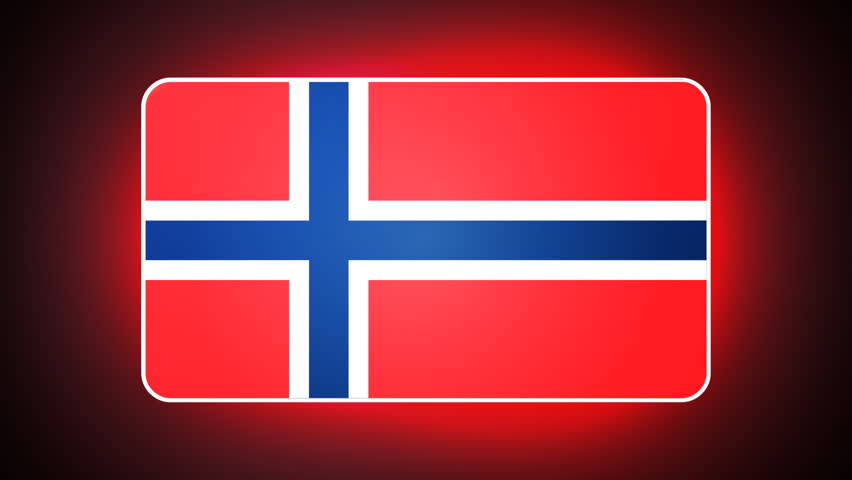 Norway 3D flag - HD loop 