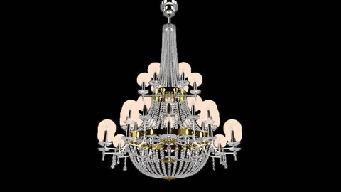Spinning chandelier - Animation with alpha
