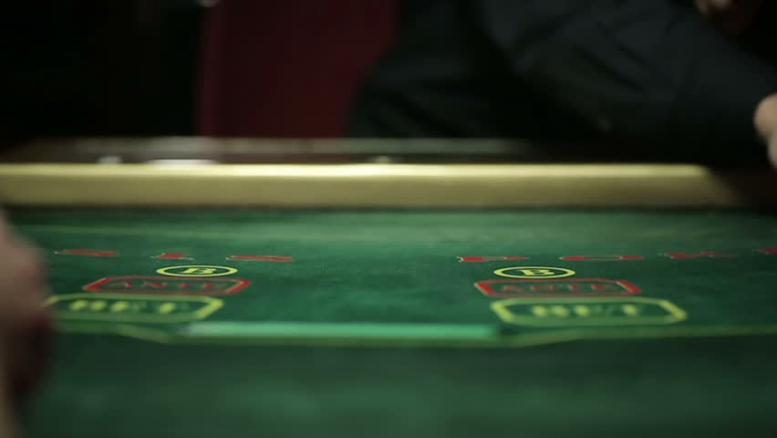 Casino: Dealer shuffles the poker cards. Slow motion Royalty-Free Stock Footage #11715926