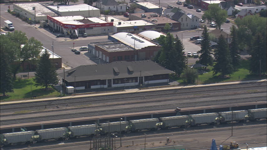 AERIAL United States-Railroad Through Laramie 2012