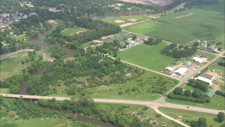 AERIAL United States-Rapids On Big Sioux River 2011