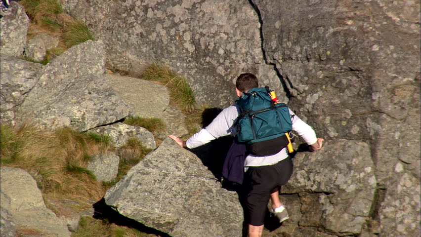 AERIAL United States-Climbers On Monadnock Mountain 2008