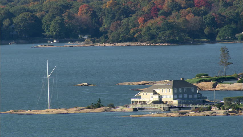 AERIAL United States-Houses Around Sachem Head 2008