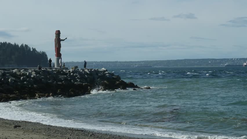 Ambleside Welcome Figure, West Vancouver BC Canada