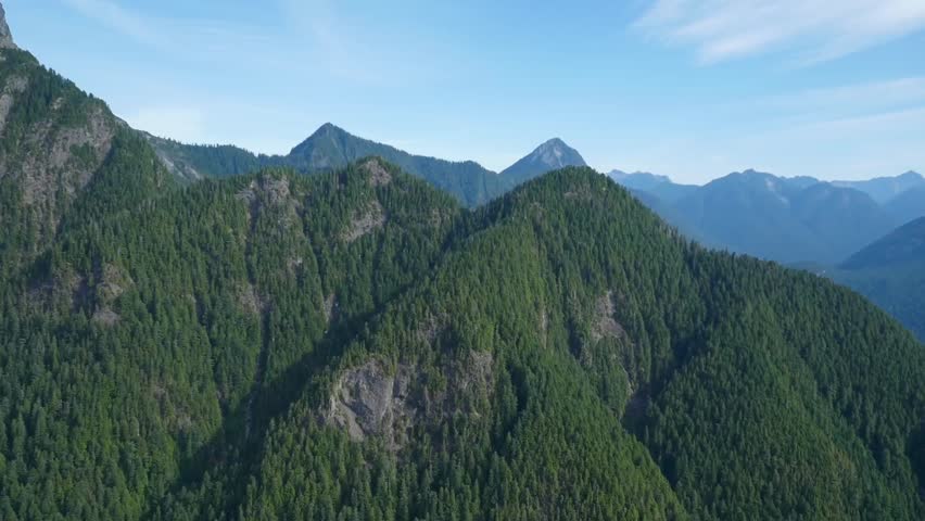 Aerial View of the Mountains Stock Footage Video (100% Royalty-free