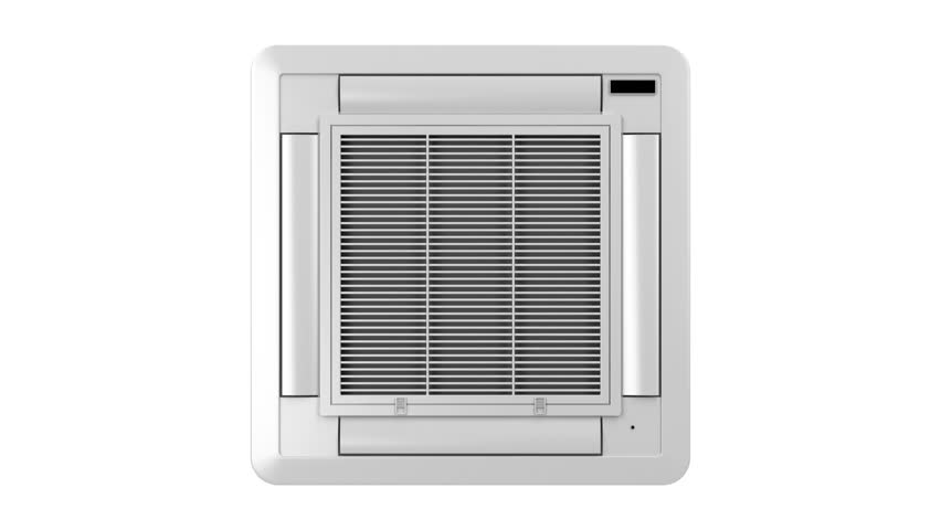 Ceiling mounted air conditioner blowing cold air | Shutterstock HD Video #11738651