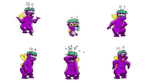 Animation Gif Character Fashion Dancing の動画素材 ロイヤリティフリー Shutterstock