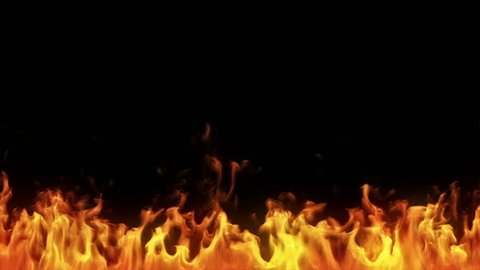 Highly detailed flames. Tilable with alpha matte. Perfect to compose. This video is tilable: you can repeat it as many times as you want to left and right. More options in my portfolio.