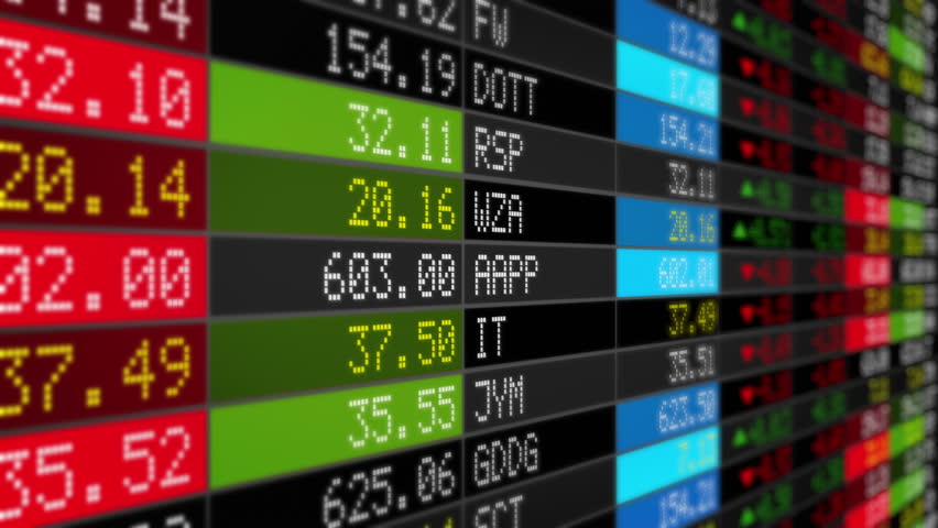 Stock Market Tickers. Loopable. Black. 2 videos in 1 file. Digital animation of Stock Market prices passing by. Lateral view. More options in my portfolio. | Shutterstock HD Video #11745413