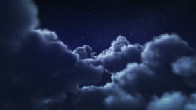 Flying through fluffy clouds at night. Loopable. More options in my portfolio. - Powered by Shutterstock - Get 15% off with code: PIKWIZARD15
