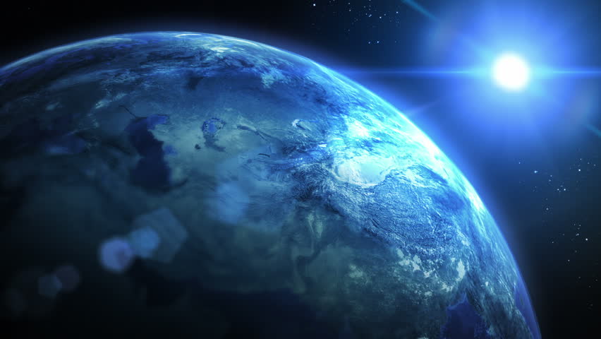 rotating earth blue close left loopable Stock Footage Video (100% ...