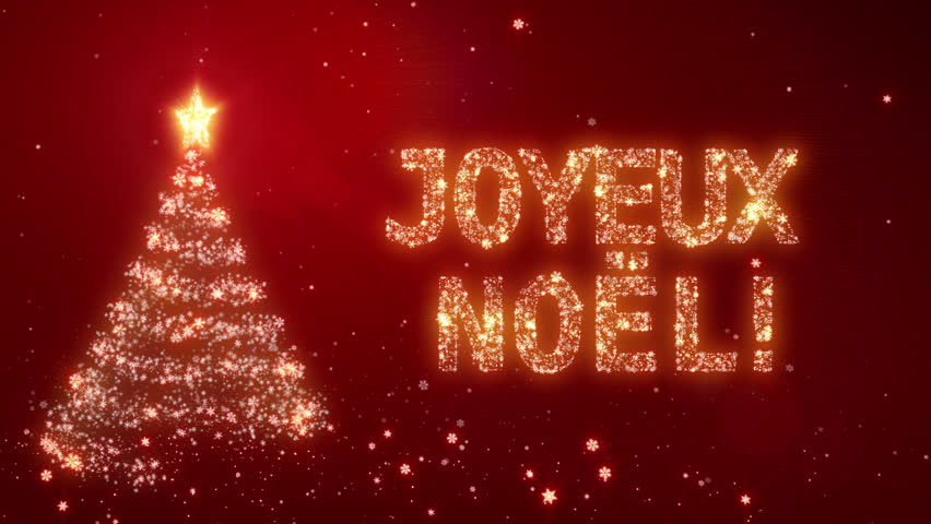 Joyeux Noel Christmas Background Bright Snow Stock Footage Video 100 Royalty Free Shutterstock