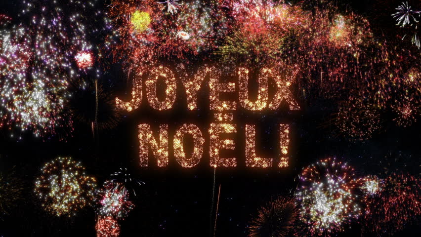 Joyeux Noel Background With Fireworks Stock Footage Video 100 Royalty Free Shutterstock