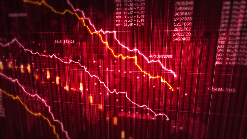 Declining financial chart. Red and White. 2 videos in 1 file. Economy background. More options in my portfolio. Royalty-Free Stock Footage #11748437