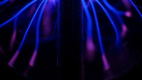 Tesla Coil - Electrical Plasma Arcs and Rays (Loop)