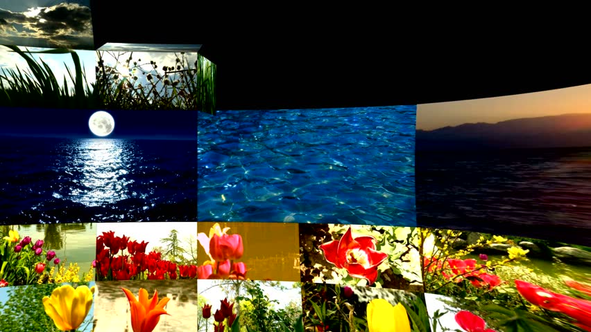 multi-screen nature montage FULL HD