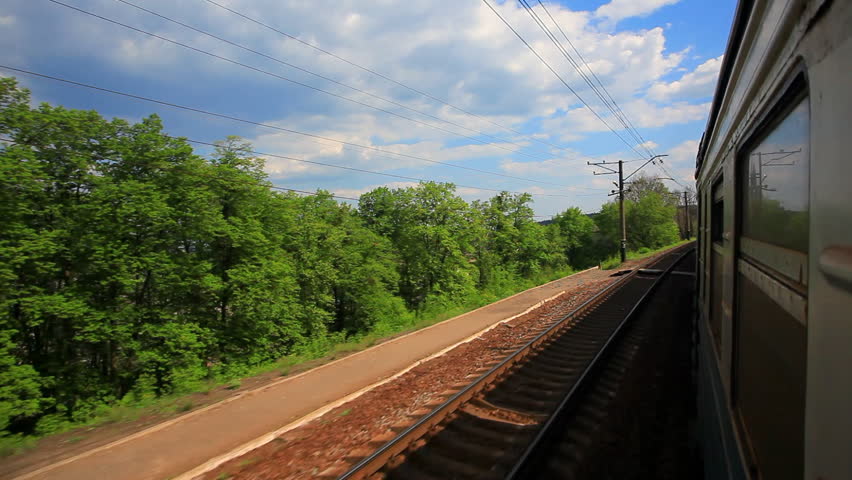 View of passing landscape