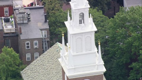 AERIAL United States-Old North Church 2008