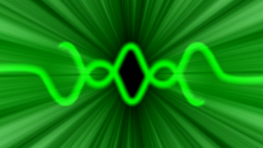 green glowing ray background hd looping 1080i