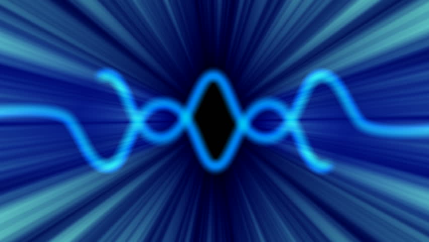 blue glowing ray background hd looping