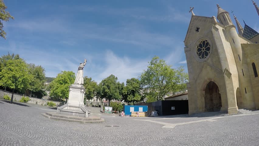 Cathedral in Neuchatel, Switzerland. 